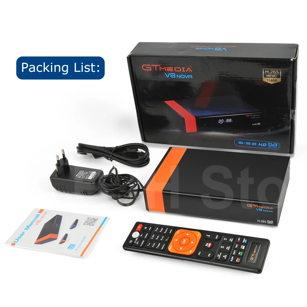 1 год Европа Клайн подлинный Freesat GTMedia V8 Nova Full HD DVB S2 спутниковый ресивер то же V9