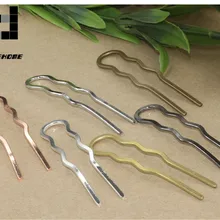 BASEHOME 5 шт./лот 6 цветов старинные шпильки расческа для волос золотого цвета/серебра/Античная бронзовая покрытая Мода Hairwear DIY аксессуары фурнитура