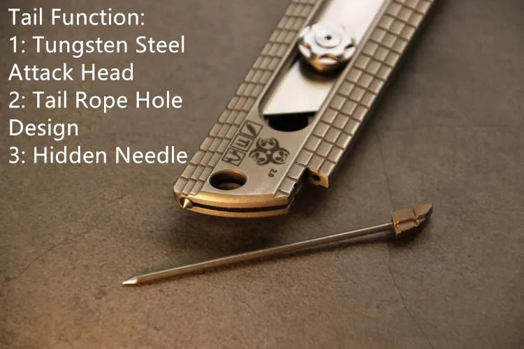 EDC One Ultra-thin And Lightweight Titanium Alloy Utility Knife 2 Generations One-hand Opening And Closing  M390 Steel