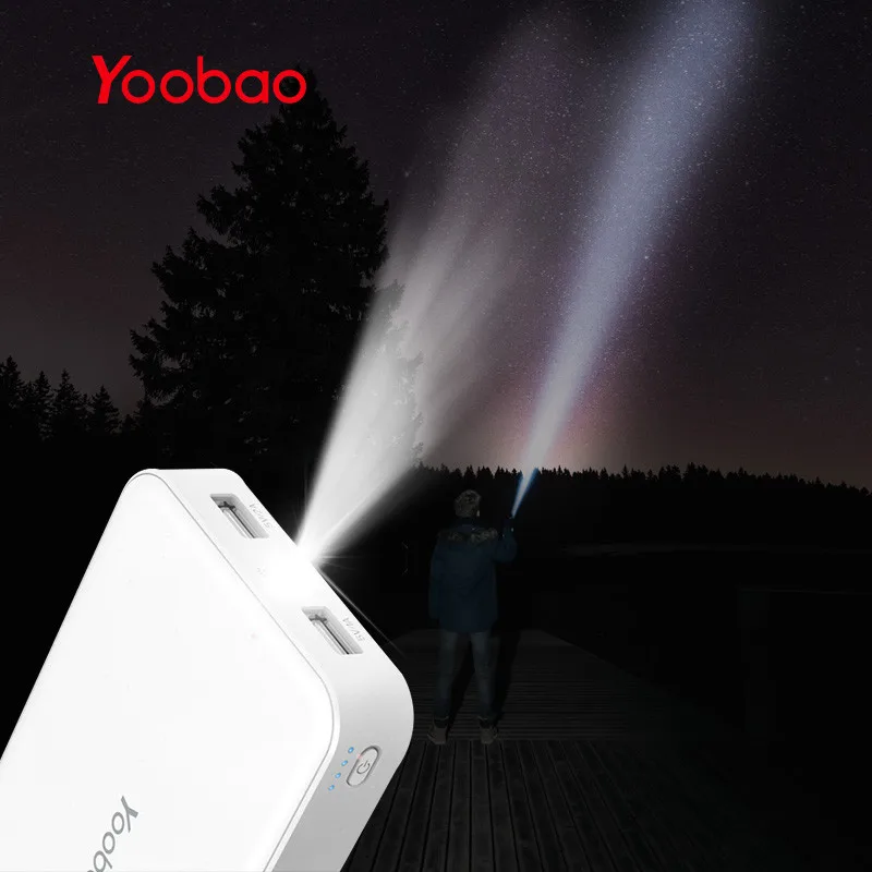 Yoobao Портативный внешний аккумулятор 20000 мАч портативная зарядка и блок питания18650 батарейки повер банк зарядное устройство для телефона Xiaomi MI 5 и iphone 7 6 5 SE