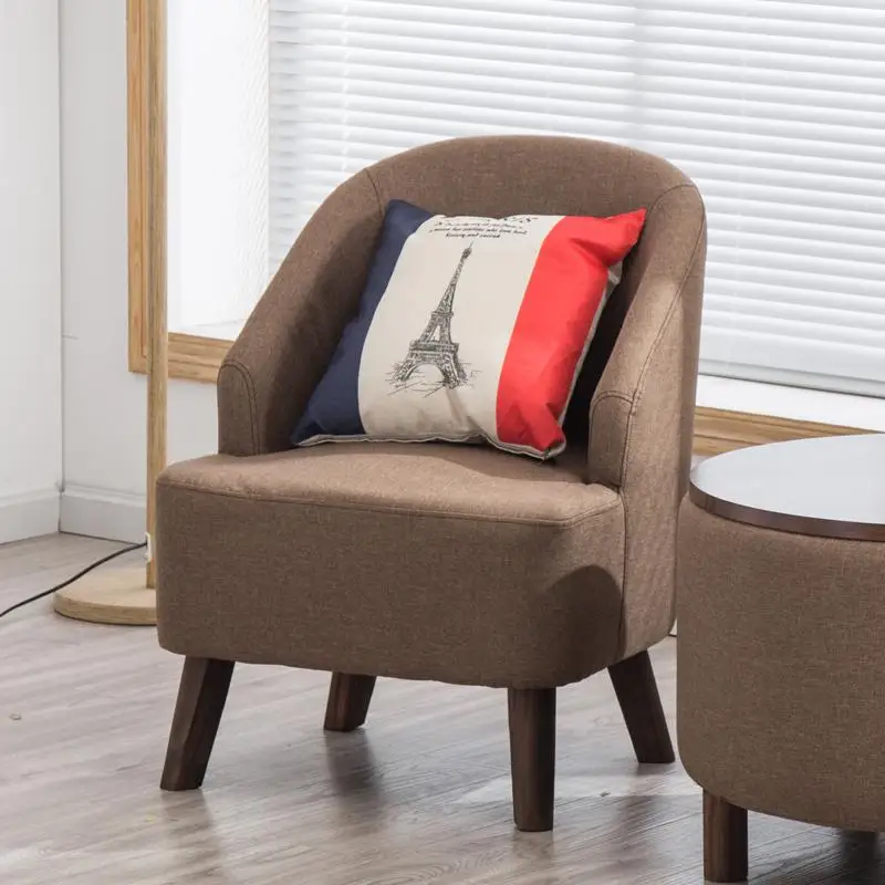 Скандинавский Одноместный ленивый тканевый диван стул Простой Досуг балкон спальня гостиная маленькая квартира двойной диван мини - Цвет: style 6