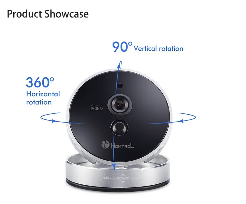 Homtrol Baby Monitor with Temperature & Humidity Sensor Network Cube WiFi IP Camera HT-SC800 22