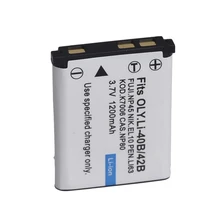 Li-40B Li 40B 42B Battery for Olympus Li-42B Lithium Ion Rechargeable Camera Battery Pack 1200mAh