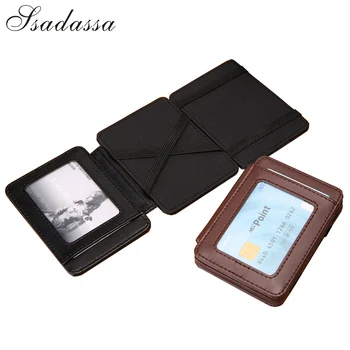 

New Fashion Tri-fold Small Men's Magic Wallet Credit Card Holder For Man Mini Purse Male Money Bag Cash Clip