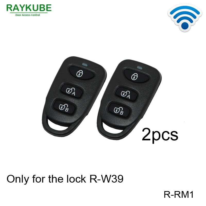 RAYKUBE R-RM1 2 шт./лот беспроводной пульт дистанционного управления ключи работают только с нашим замком R-W39