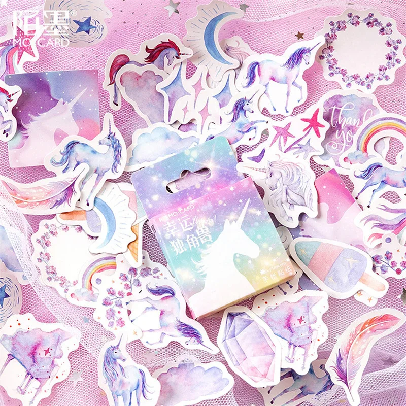 

1pcs kawaii memo pad stationery cute Unicorn pattern planner note paper school decoration Supplies posted it sticky notes