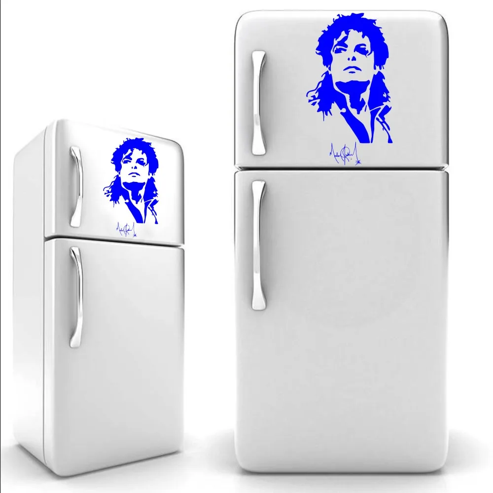 YOYOYU Cool Michael Jackson Silhouette fridge Sticker Vinyl Wall Mural Art kitchen Decoration Kitchenware Wall Sticker J870