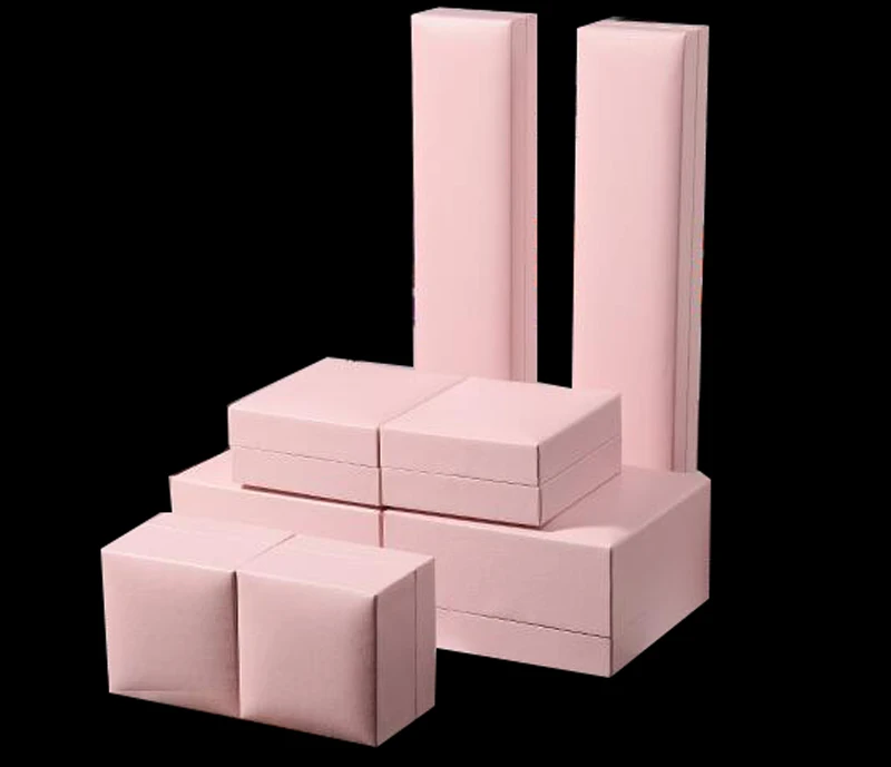 Высокое качество розовый ящик для Ювелирные изделия Бесплатная доставка Оптовая 30 шт./лот Кольцо Кулон Браслет Цепочки и ожерелья упаковки