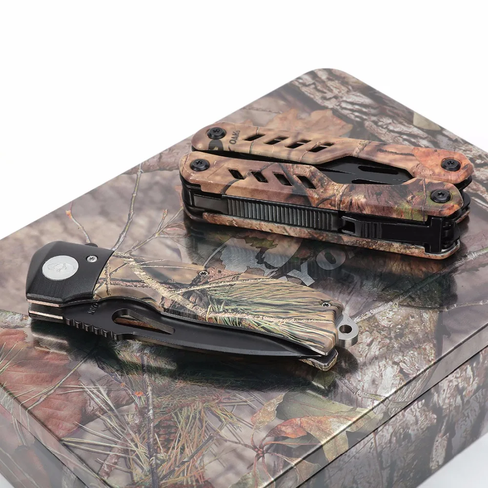 Mossy Oak 2 шт. многофункциональный инструмент складной нож плоскогубцы карманные Наборы инструментов для отдыха на природе снаряжение