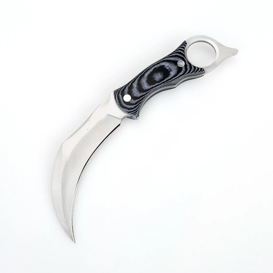 Swayboo Тактический karambit нож фиксированным лезвием ножа Кемпинг G10 ручка охотничьи ножи выживания Скорпион Кемпинг оболочка ножи