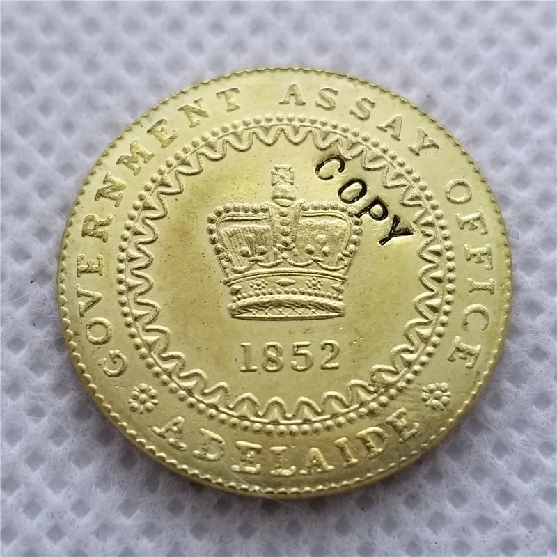 1852 Австралийский-колониальный 1 фунт-Виктория Аделаида фунт Южная Австралия