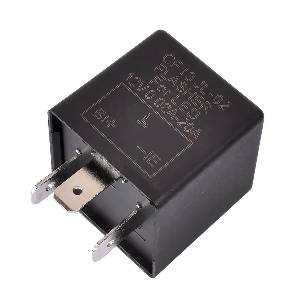

3Pin Car Flasher Relay Fix LED Light Turn Signal Hyper Flash CF13 CF13JL-02 EP34 #LQ1191