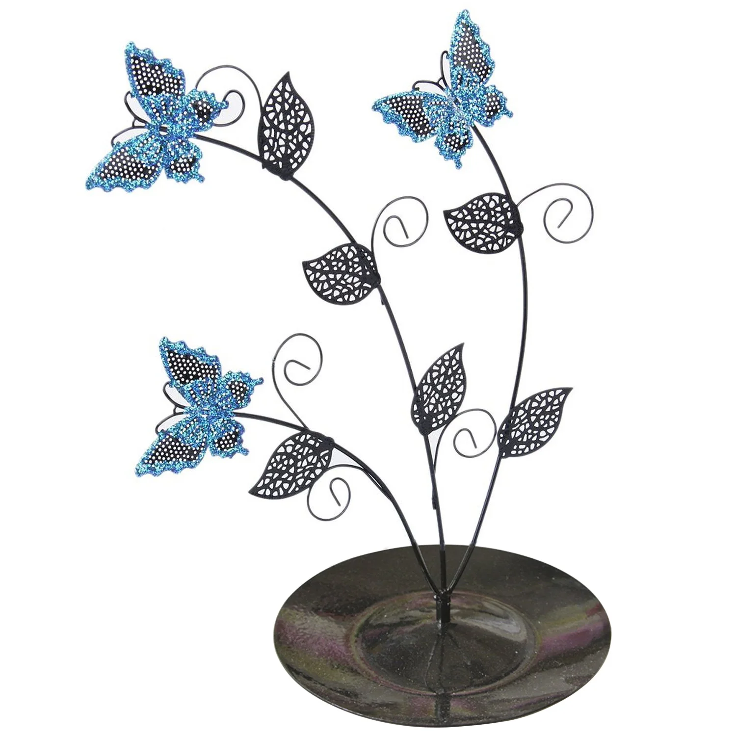 

Blue Butterfly Tree Earrings Earring Holder Organizer Display Rack