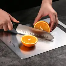 SUS 304 разделочная доска из нержавеющей стали без ржавчины разделочные доски для мяса и овощей Фрукты измельчение продуктов доска кухонные инструменты
