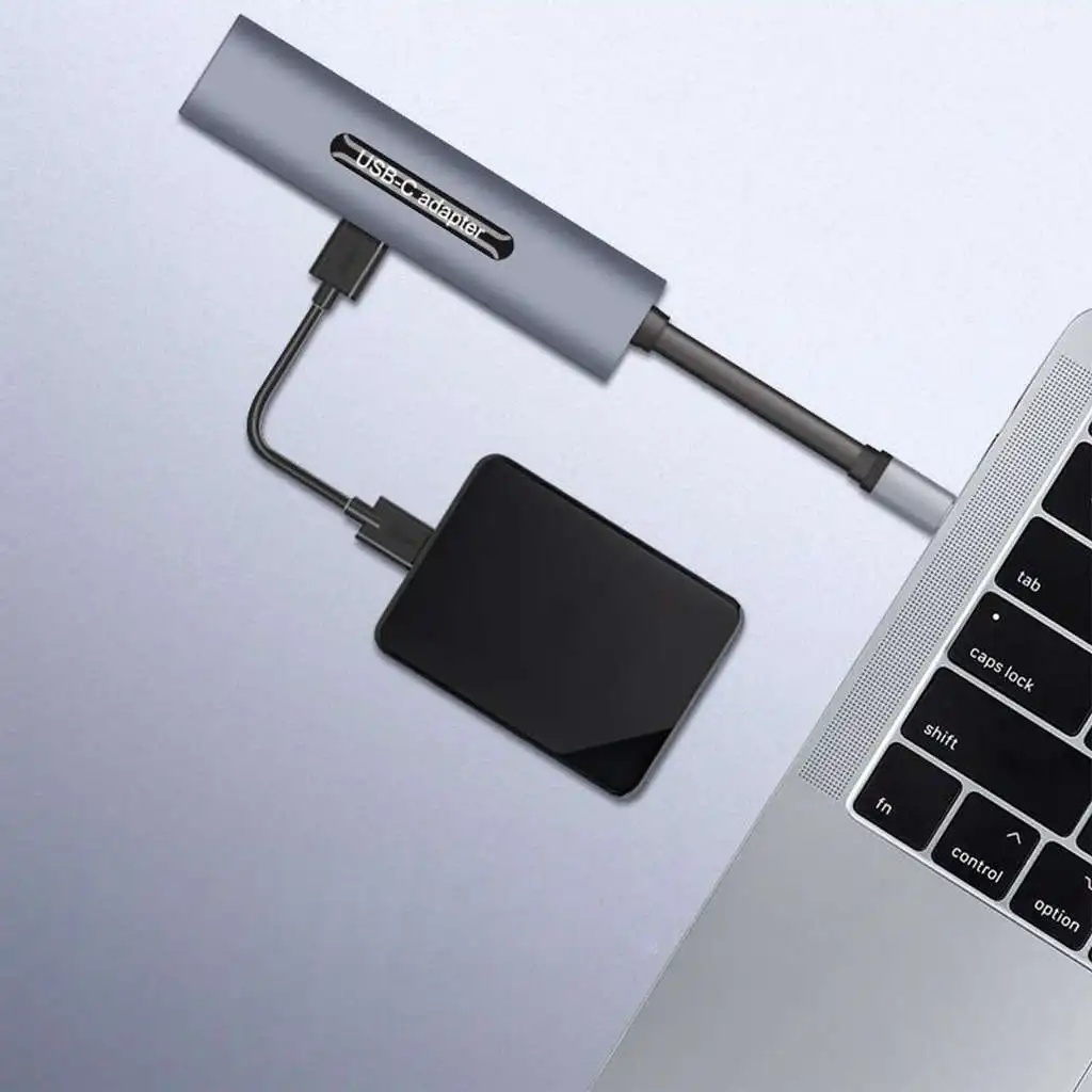 7 в 1 type-C концентратор Usb C адаптер с 4 K Hd Hdmi, type-C, зарядка PD порт, 3 Usb 3,0 порта, Df/Tf карта конвертер Поддержка порта abl
