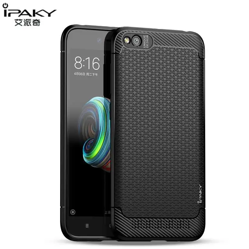 Redmi 5A Case Cover IPAKY Soft Silicone TPU Luxury Back Cover For