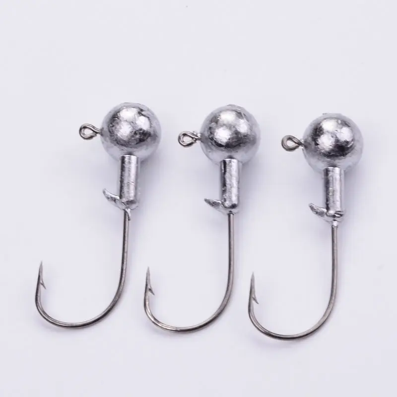 

HiUmi Lead Jig Head Fishing Hook 1g 2g 3.5g 5g 7g 10g Jig Hooks For Soft Fishing Lure Carbon Steel Fishhooks