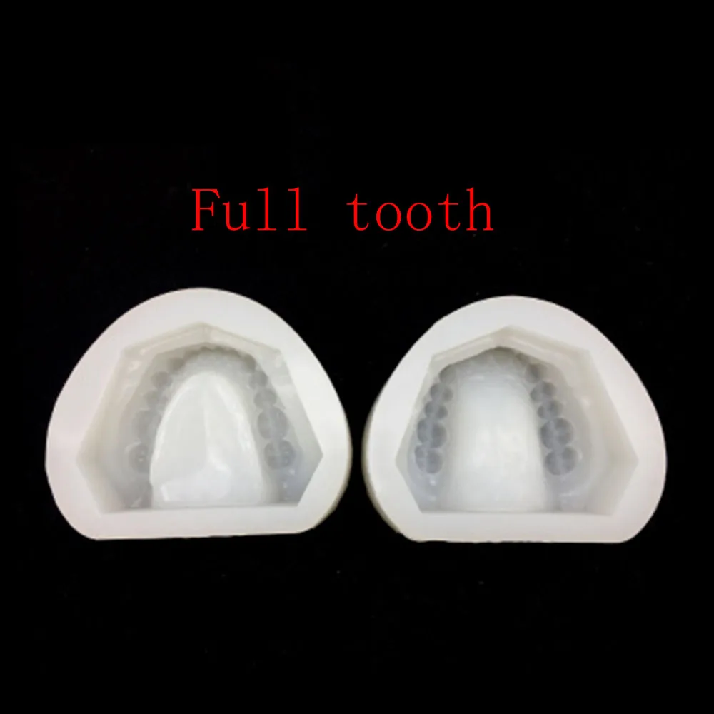Стоматологическая сплит-Мягкая силиконовая резина полный рот Стандартный Стоматологическая форма оральный литье модель штукатурка плесень Стоматологическая форма