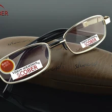 SCOBER = натуральный кристалл, многослойные линзы, полный обод, никелевый сплав, роскошные мужские и женские очки для чтения+ 0,75+ 1+ 1,25+ 1,5+ 1,75 до+ 4