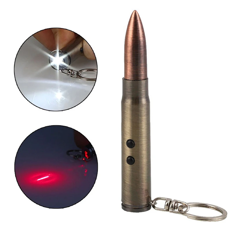 

4 in 1 Multifunction Outdoor Self-defense Flashlight Bullet Shaped Pen Survival EDC Laser+Light+Hammer+Ballpoint Self Defense SM