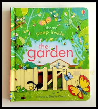 

Usborne Peep Inside The Garden 1 PC English Educational Picture Books Baby Early Childhood gift For Children libros