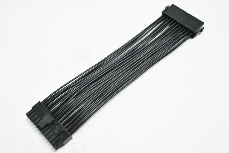 25 قطعة الكثير PC DIY ATX اللوحة اللوحة 24Pin PSU امدادات الطاقة تمديد وصلة كابل الرصاص 18AWG سلك 20 سنتيمتر/ 7.8 بوصة