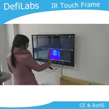 

DefiLabs 50 inch Infrared Touch frame for Digital Signage / interactive multi touch overlay-2 Touch Points,Stable and no drift