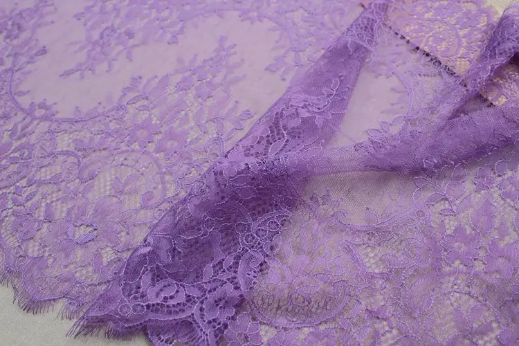 3 метра классический дизайн нейлоновое платье ресницы кружева мягкий двусторонний Шантильи кружевной ткани
