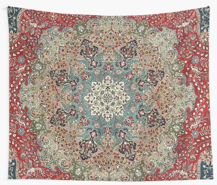 

Vintage Antique Persian Carpet Wall Tapestry Cover Beach Towel Throw Blanket Picnic Yoga Mat Home Decoration