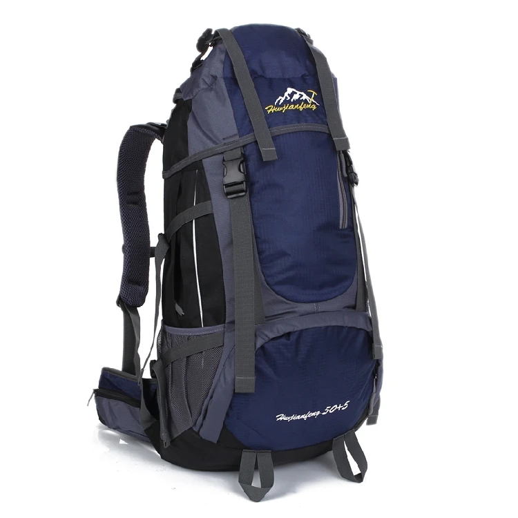 Профессиональный Рюкзак для скалолазания, походная Сумка для кемпинга, походный рюкзак для мужчин, t для мужчин Wo, походный рюкзак для ноутбука, 55L - Цвет: Dark blue 55L