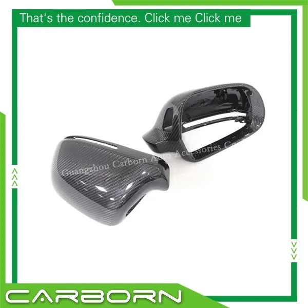 

For Audi A4 B8 2008-2015, A5, A6, Q3 Replacement Style Carbon Fiber Mirror Cover Rear View Side Mirrors with side assist