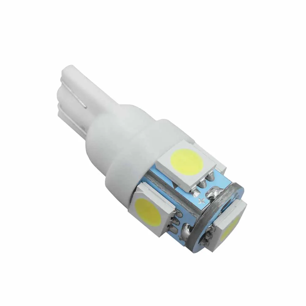 10 шт. Автомобильные светодиодные лампы T10 13 SMD5 5050 W5W 194 168|Сигнальная лампа| |