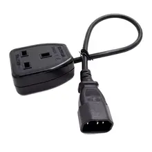 0,3 м английский адаптор питания со шнуром, IEC C14 штекер в Великобритании 3Pin Женский адаптер питания от сети кабель для Профессиональный адаптор, 13A, 1 шт