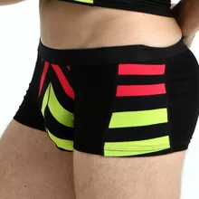 Летние модные цветные мужские трусы боксеры P2612