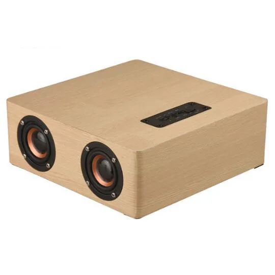 

Wood Bluetooth Speaker portatil Sound Daul loudspeaker Boombox Stereo Speaker System for Notebook