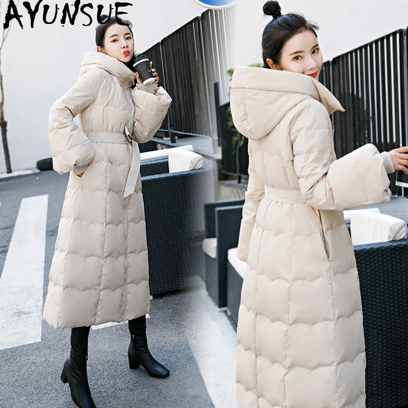 

AYUNSUE Winter Jacket Women Parka Long Down Cotton Coat Warm Padded Clothes Korean Jackets Parkas Mujer 2020 103014 KJ2487