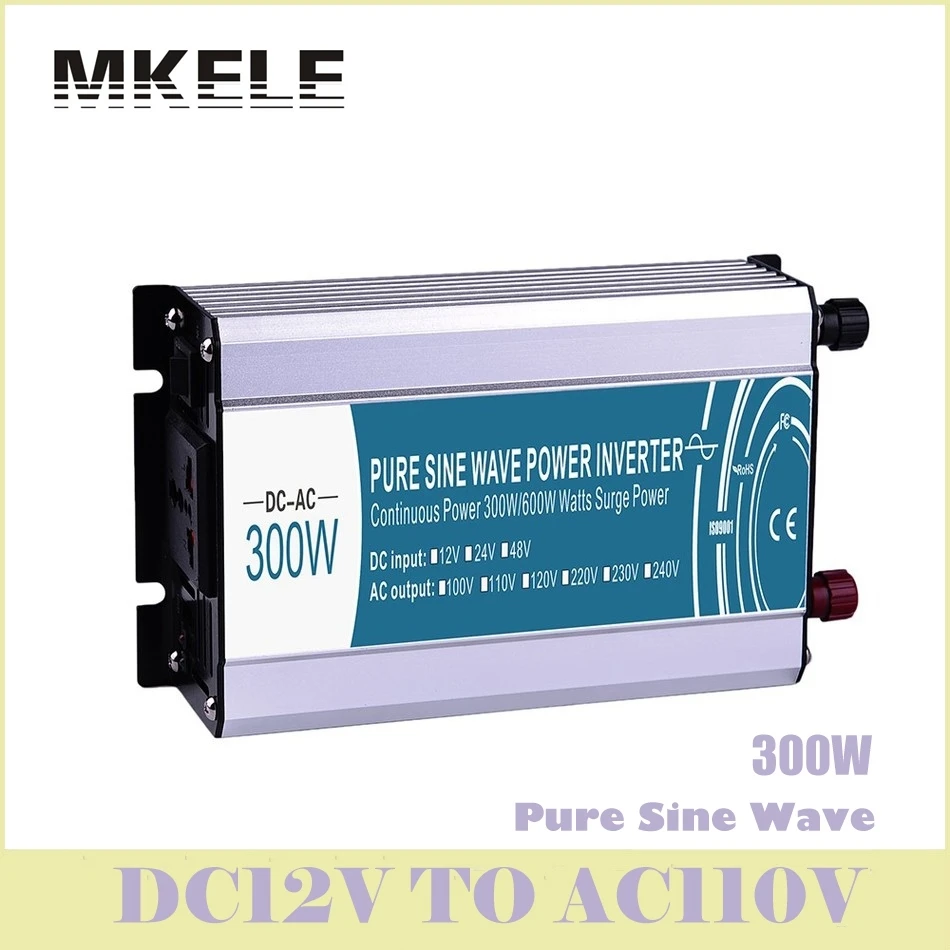 

Inverter Voltage 300W 12v Dc To 110v Ac Pure Sine Wave Converter Solar Electric Power Inversor MKP300-121 China ultra