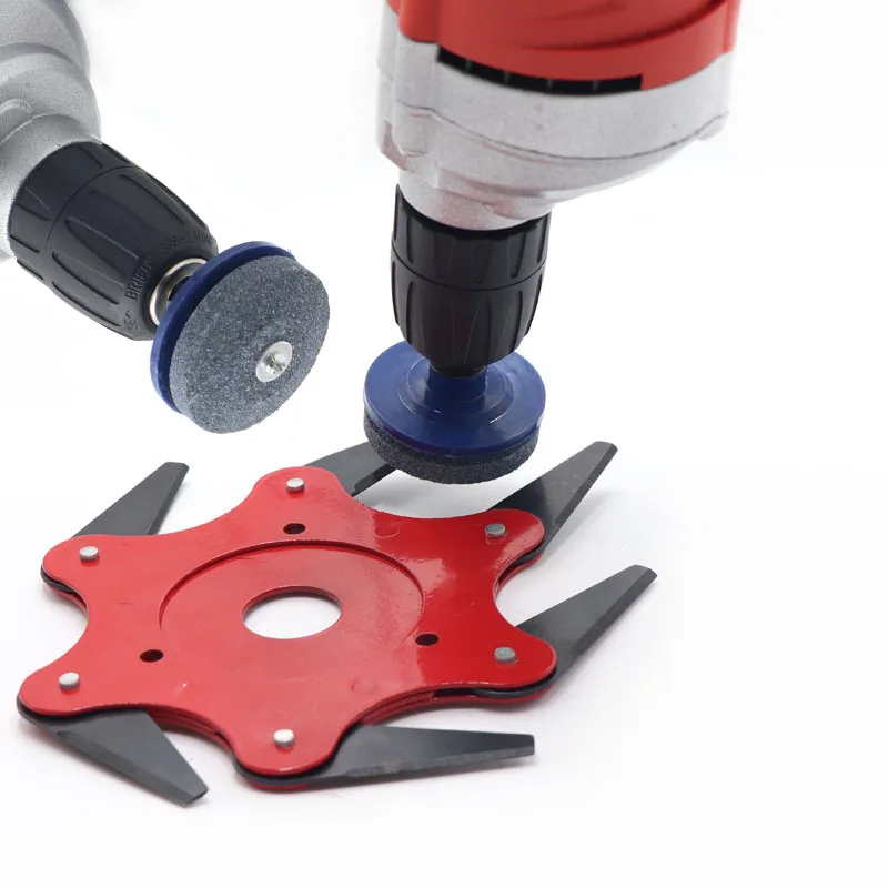50MM Faster Blade Sharpener For Lawn Mower Universal Grinding Rotary Drill Cutter Lawnmower Blade Sharpener Garden Abrasive Tool 50MM Faster Blade Sharpener For Lawn Mower Universal Grinding Rotary Drill Cutter Lawnmower Blade Sharpener Garden Abrasive Tool