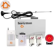 Две антенны беспроводная домашняя сигнализация система безопасности GSM сигнализация