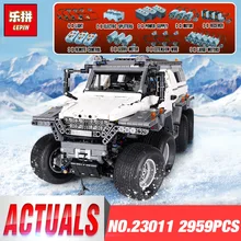 New LEPIN 23011 2959 pcs Technic Series Off-road Vehicle Model Building Kits Block Educational Bricks Christma Toys legoing Gift
