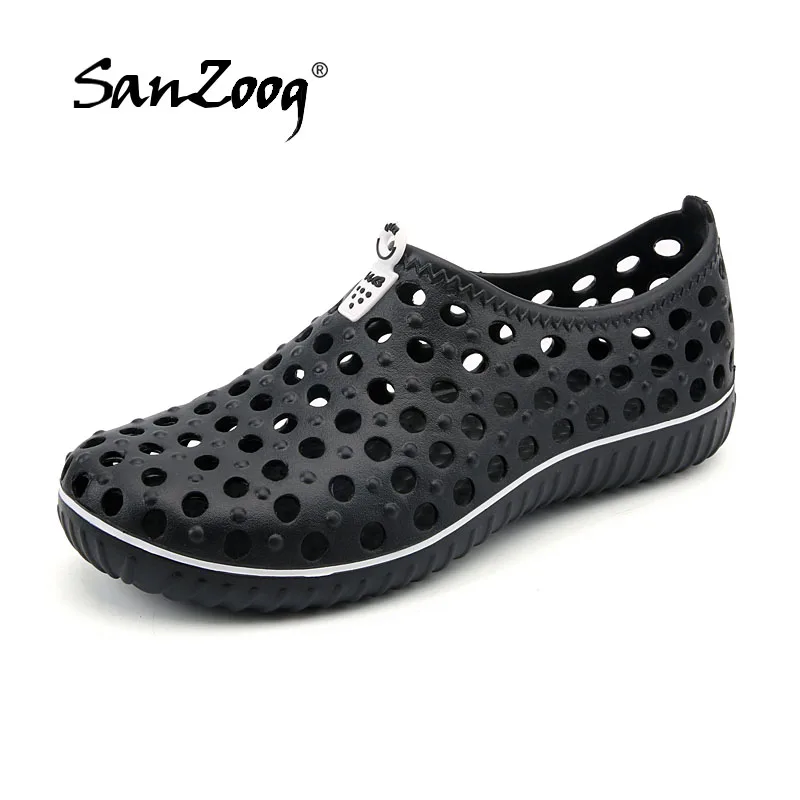 

SANZOOG Garden Clog Shoes For Man Quick Drying New Summer Beach Sandals Slipper Men Flat Breathable Outdoor Male Gardening shoe