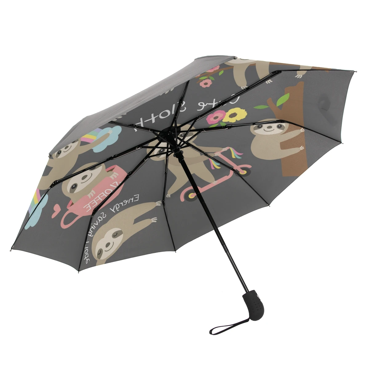 Umbrella Sloth Custom Umbrella Folding Umbrella Rainproof & Windproof