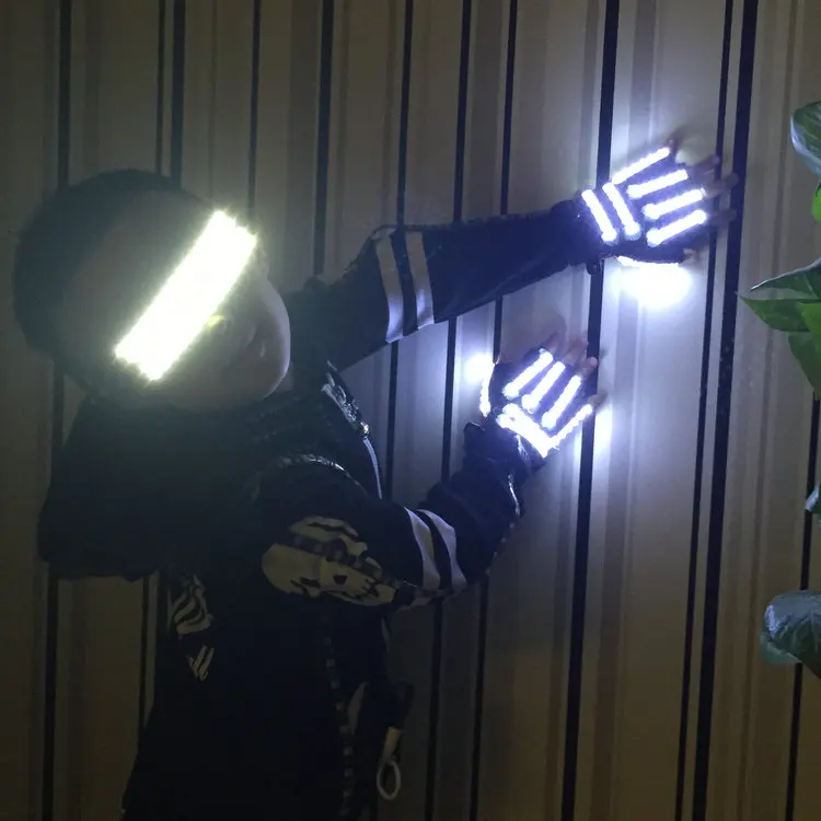 СВЕТОДИОДНЫЙ световой мигающий Прихватки для мангала светодиод загорается партии Очки реквизита для детей подарок на день рождения