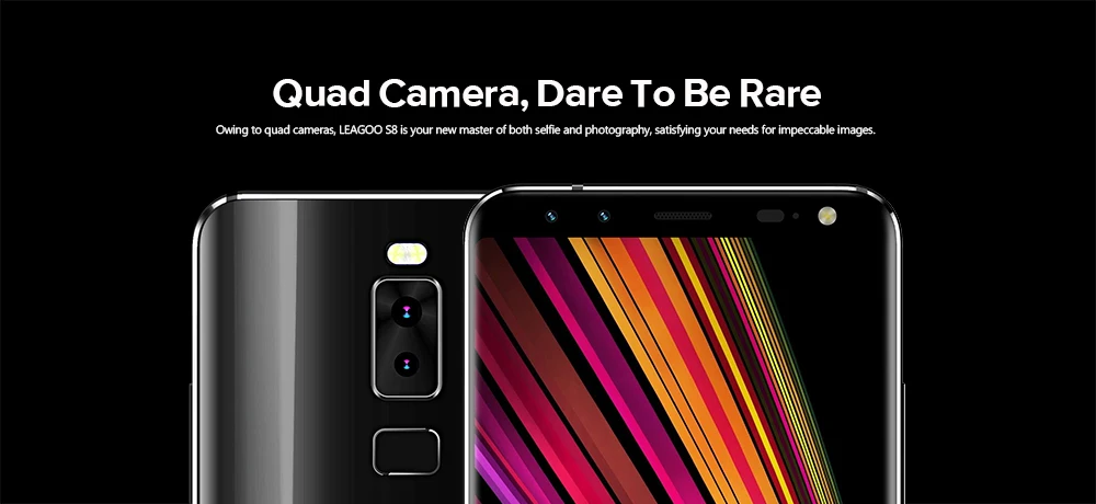LEAGOO S8 5,72 дюймов 18:9 дисплей Android 7,0 MTK6750T восьмиядерный смартфон 3 ГБ ОЗУ 32 Гб 13 МП 4 камеры отпечаток пальца 4G телефон
