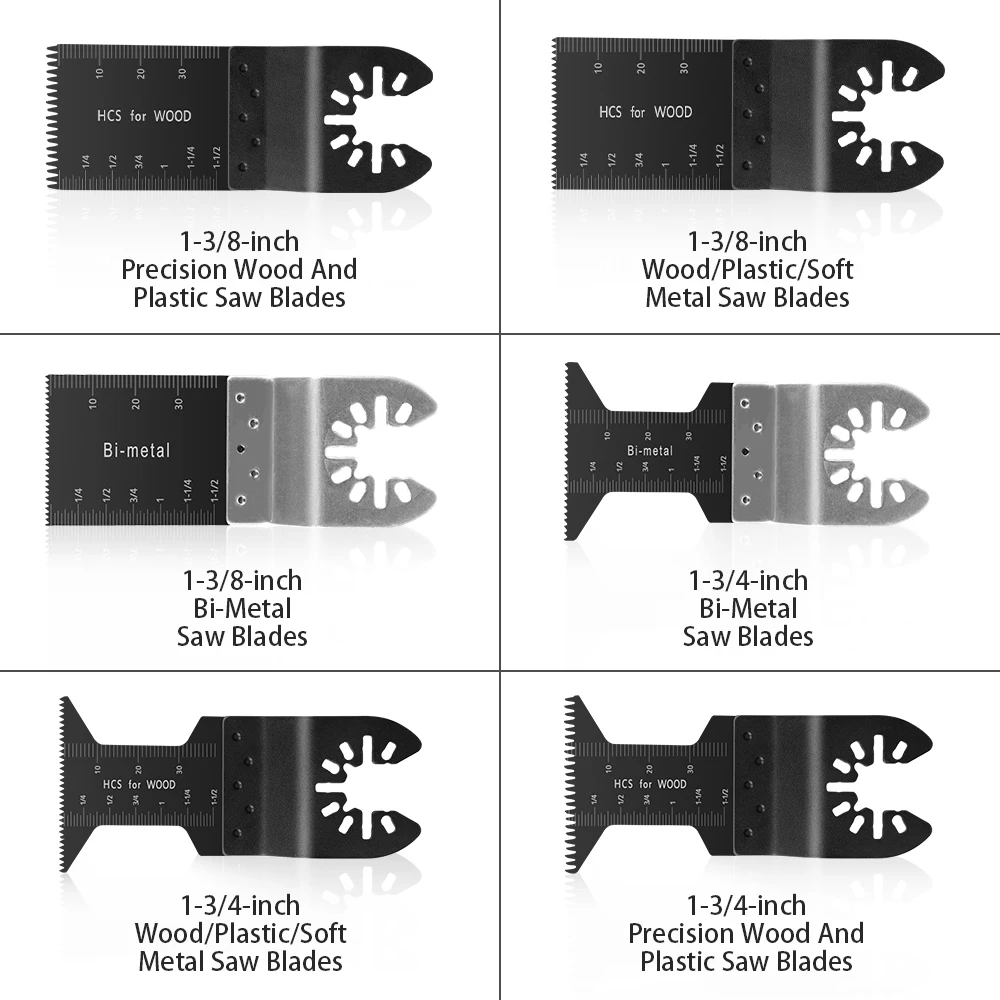 20 шт. многофункциональное двухметаллическое прецизионное лезвие пилы, Осциллирующее многоинструментальное лезвие пилы для жесткого