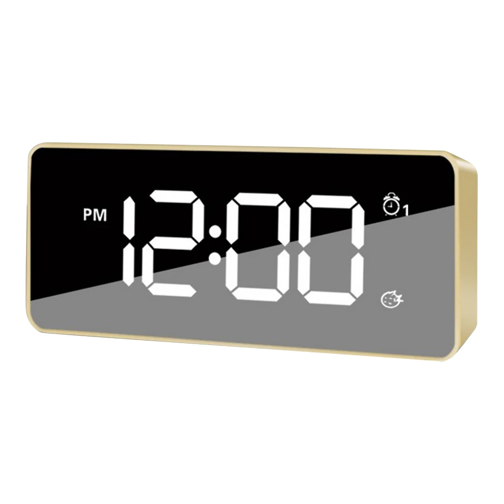 Kids Students Bedside Snooze Alarm Clock Backlight Projector Clock Smart Wake Up Clock Dual Alarming AA Battery