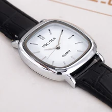 Модные женские часы Простой reloj mujer повседневная женская обувь часы лучший бренд роскошь площадь золото пару часов Женщины Бесплатная доставка