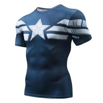 Мужская футболка с коротким рукавом и 3D принтом, для фитнеса, для бега, Спортивная футболка, s Рашгард, для спортзала, быстросохнущие футболки, одежда - Цвет: 08