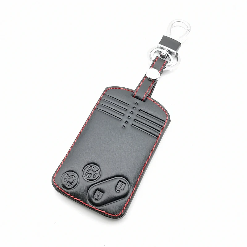 

New Styles 4 Buttons Card Key Leather Cover For Mazda 2 3 5 Premacy Miata 6 8 RX8 MX5 M8 CX-7 CX-9 Verisa MPV Protector Fob