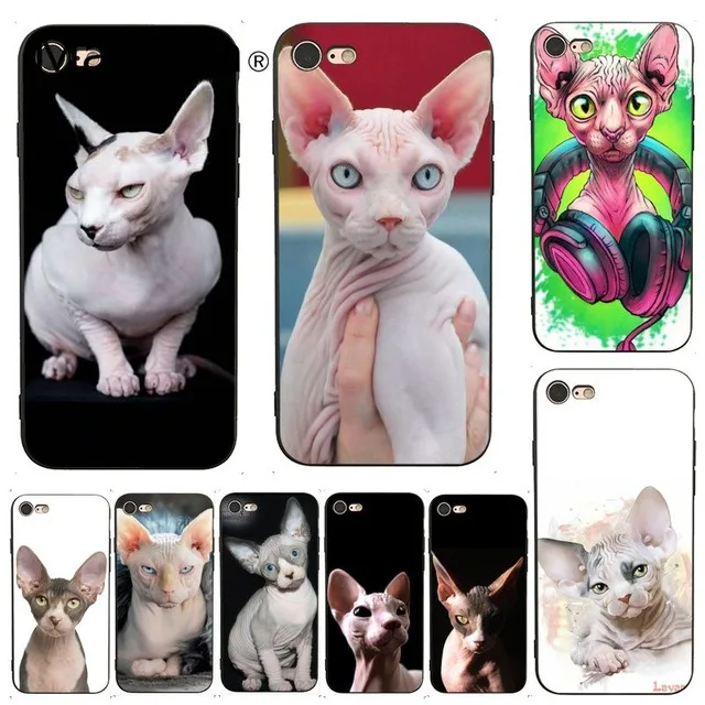 MaiYaCa тату Сфинкс Кот сделай сам для iPhone 4 5C 5S 6S 7 8 Plus X XR XS MAX Samsung черный мягкий чехол